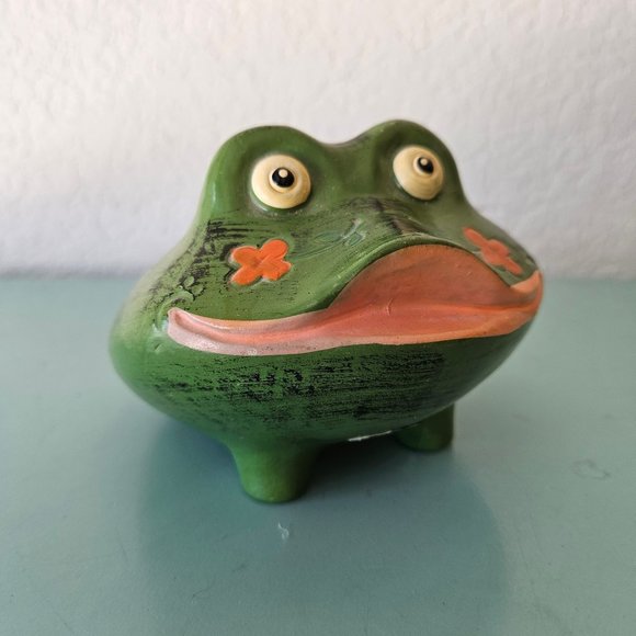 Vintage Other - Vintage 60s 70s Paul Marshall Frog Froggy Piggy Coin Bank Groovy Mod Cute Japan